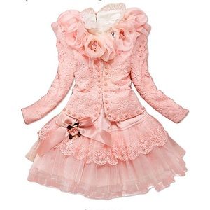 Girls Peach Suit
